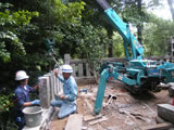 東日本大震災による神社玉垣復旧工事